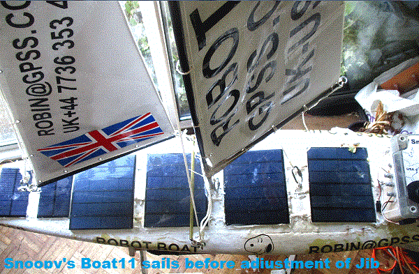 Before jib sail adjustment 6th October 2017