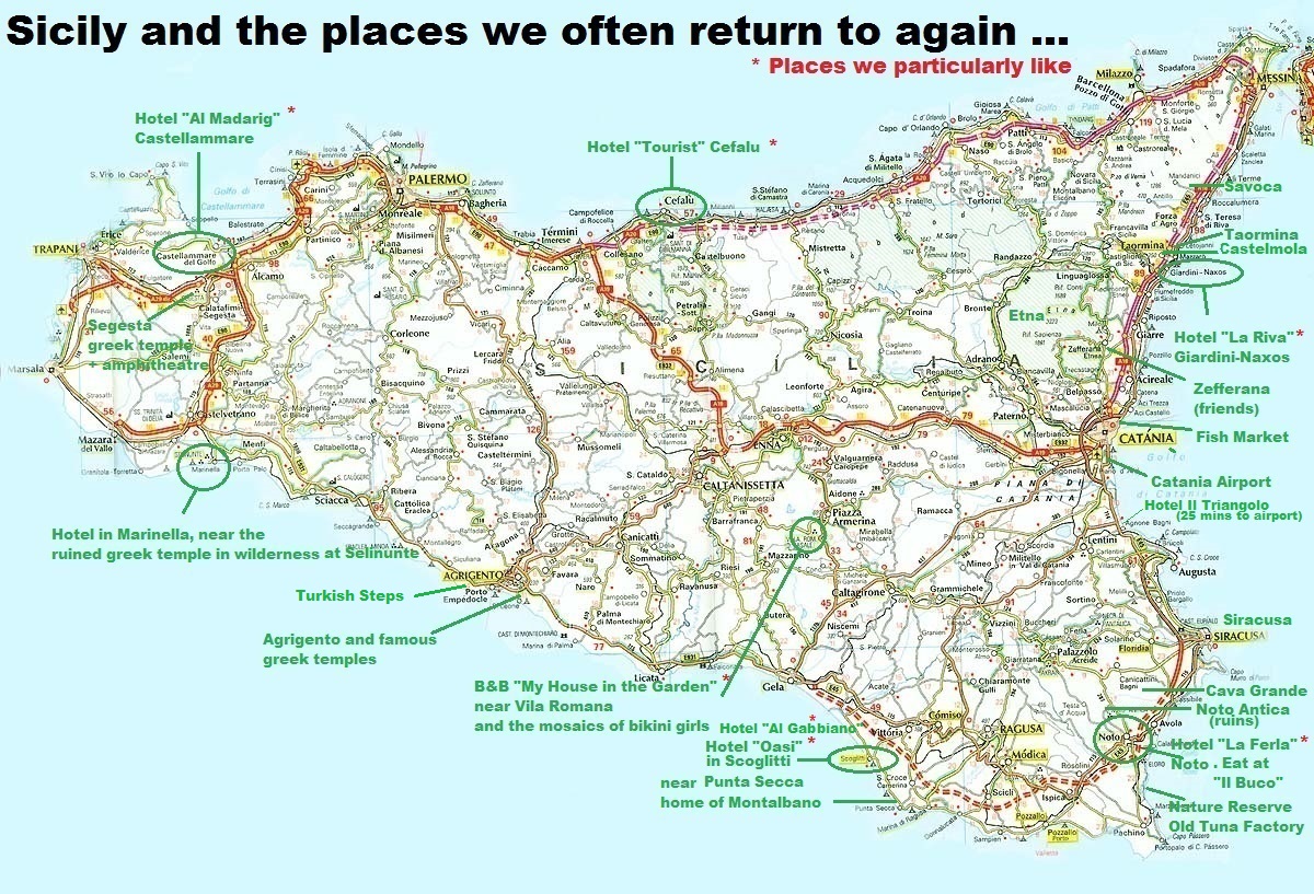 Click here for map of Sicily and places we often return to