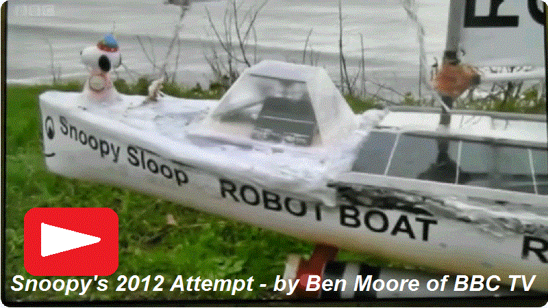 Snoopy's 2012 Atlantic Attempt by Ben Moore of BBC TV