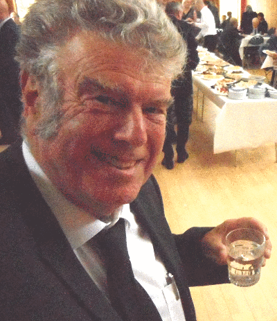 Robin at Vic Piercey's Funeral